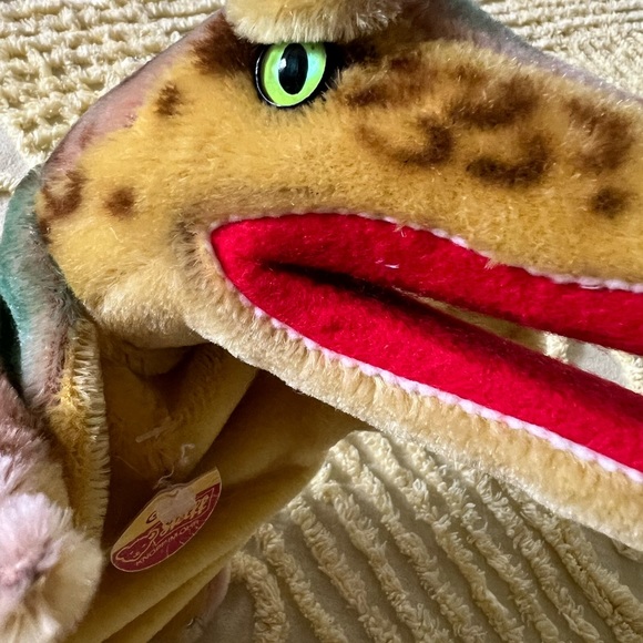 Steiff Plush Puppet Vintage Mohair Gaty the Alligator - Picture 3 of 5
